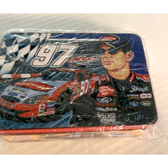 Nascar Tin with Lid 97 Sam Bass Collectors Series 6x4.5x2 - Picture 1 of 4